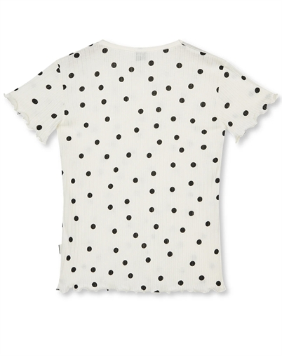 Mads Nørgaard - Pointella Trixina T-Shirt - Dot AOP Vanilla Ice